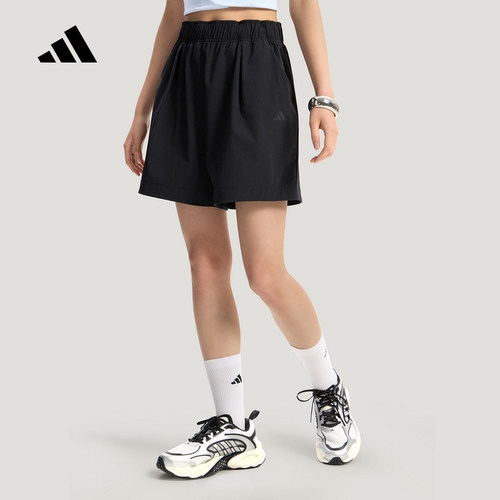 adidas阿迪达斯凉感梭织亲肤宽松运动短裤2026夏女休闲裤 KS5321