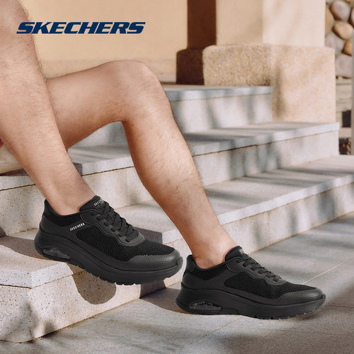 Skechers斯凯奇26男鞋闪穿鞋气垫缓震舒适厚底运动休闲鞋 183313