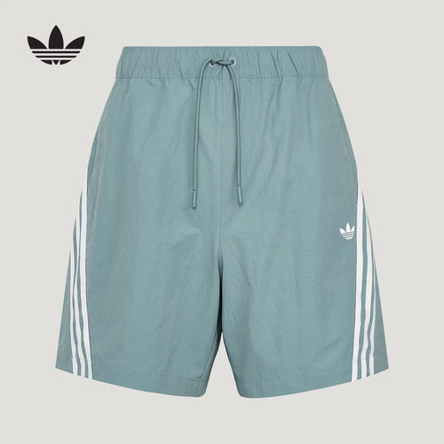 adidas阿迪达斯三叶草2026夏男时尚休闲运动宽松梭织短裤 LE7348