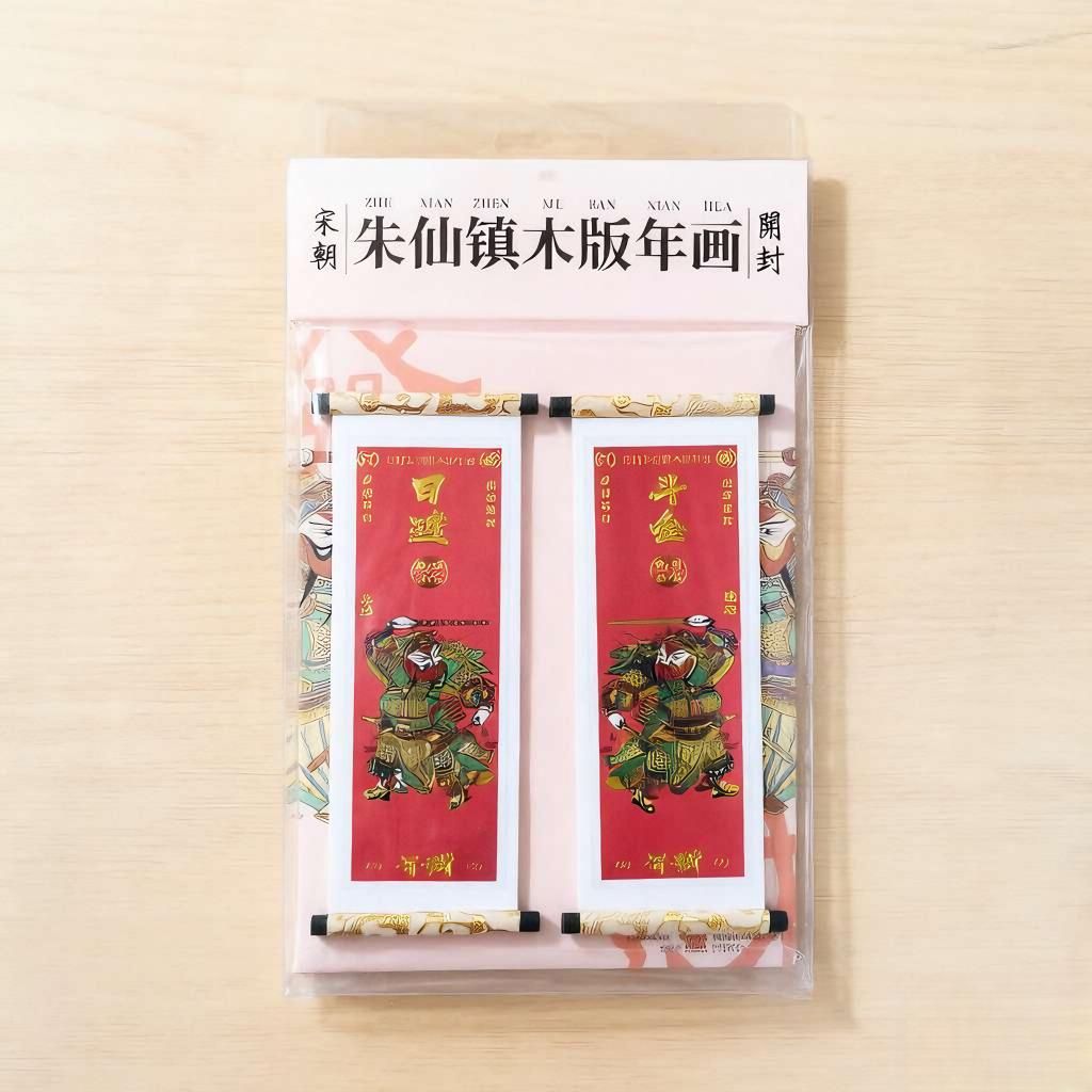 汴梁行开封木版年画卷轴冰箱贴