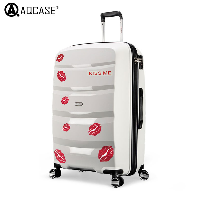 AQAQCASE20寸行李箱时尚潮白色