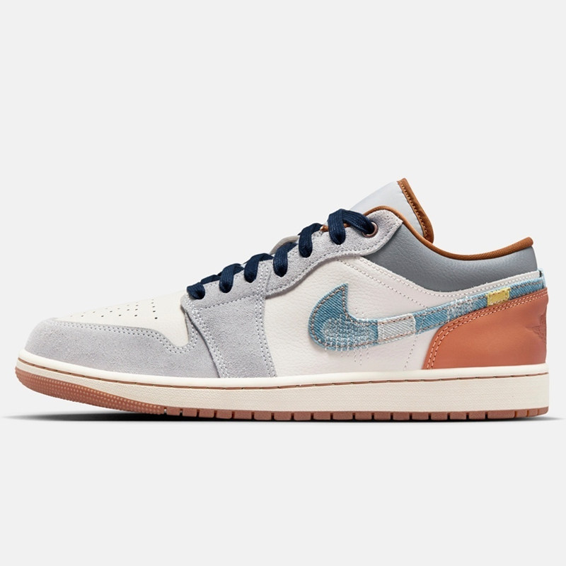 耐克/NIKE男子乔丹JORDAN 1 乔1板鞋 AJ1运动鞋FZ5042-041灰白
