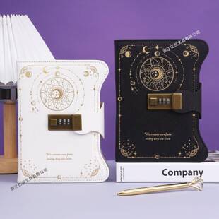 带锁密码本学生钥匙秘密日记本高颜值B6复古记事本少女心笔记本子