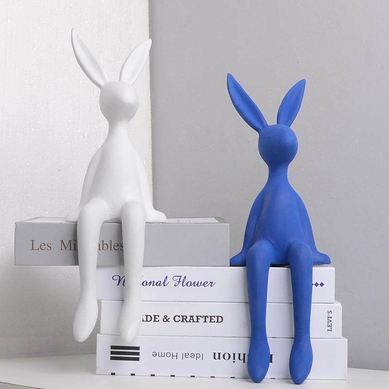 高级感克莱因蓝创意卡通陶瓷坐姿件家居客厅电视柜软装饰品,橡塑材料及制品,工业陶瓷,淘宝优惠券,粉丝福利购,淘宝优惠卷