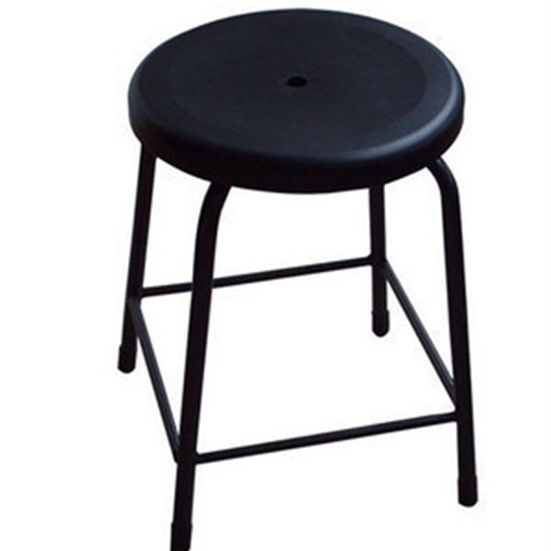 防静电注塑椅四脚加固圆凳/防静电工作椅凳净化椅凳/黑色圆工作凳