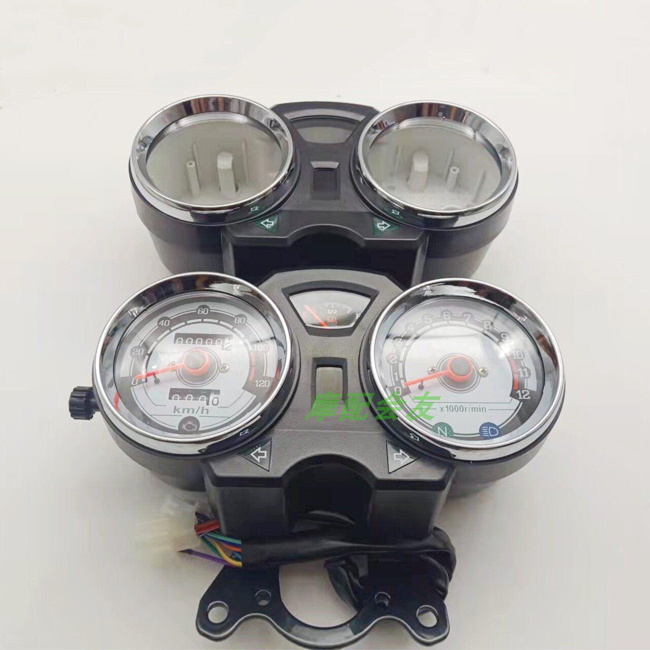 豪太子爵国四4电喷HJ125-8V/8H/8R机车仪表壳总成里程表公里表 - 实物图