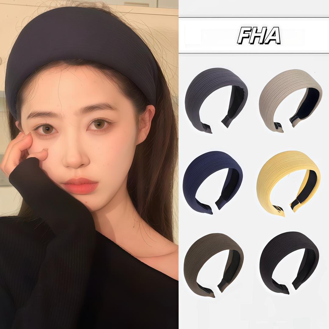 明星同款高级感宽边条纹发箍时尚气质百搭头箍减龄压发卡头饰YY