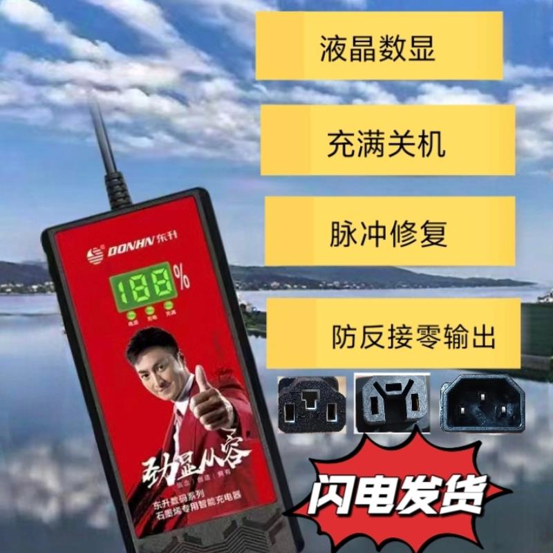 东升智能数显充电器自动断电二轮三轮充电器48v60v72v