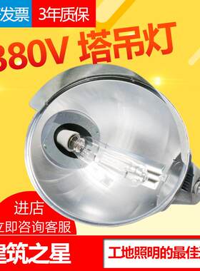亚明建筑之星 塔吊灯 工地灯 镝灯 投光灯380V灯1000W2000W金卤灯