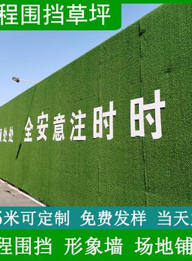 地毯绿植塑料垫子工程围挡人造草坪假草皮仿真植物防晒工程围墙