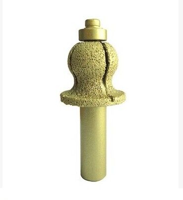 恒利金刚石工具石英石刀头欧式3型刀 雕刻机锣机刀头欧式钎焊铣刀