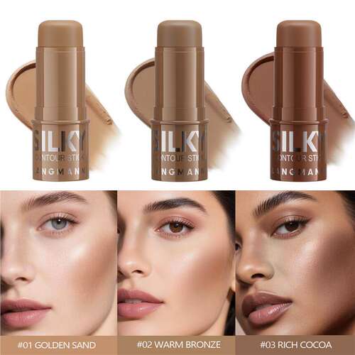 3 Colors Contour Stick 脸部提亮多功能修容棒
