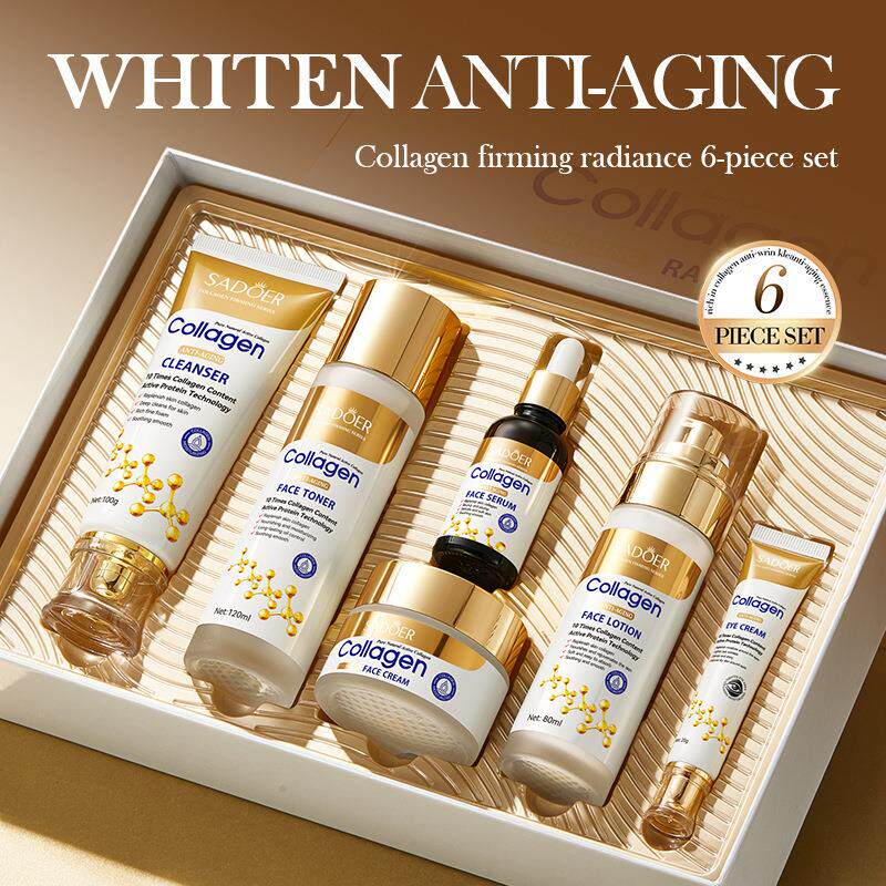 Collagen Skincare 6Pcs Set 骨胶原护肤六件套 上朵保湿滋润套盒
