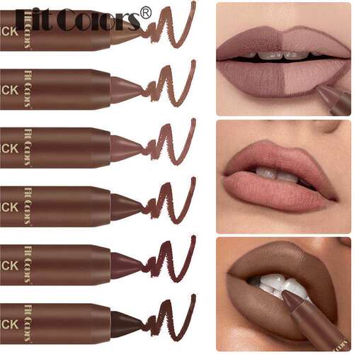 6 Colors Matte Chocolate Lipstick 雾面不易沾杯唇膏