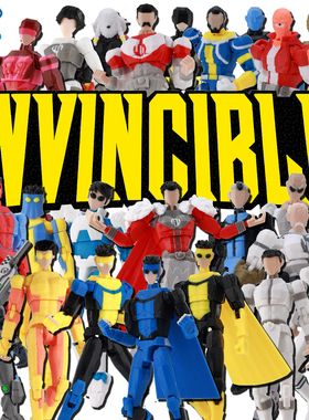 无敌少侠全角色 9L3D打印手办多关节可动人偶玩具美漫Titan泰坦13