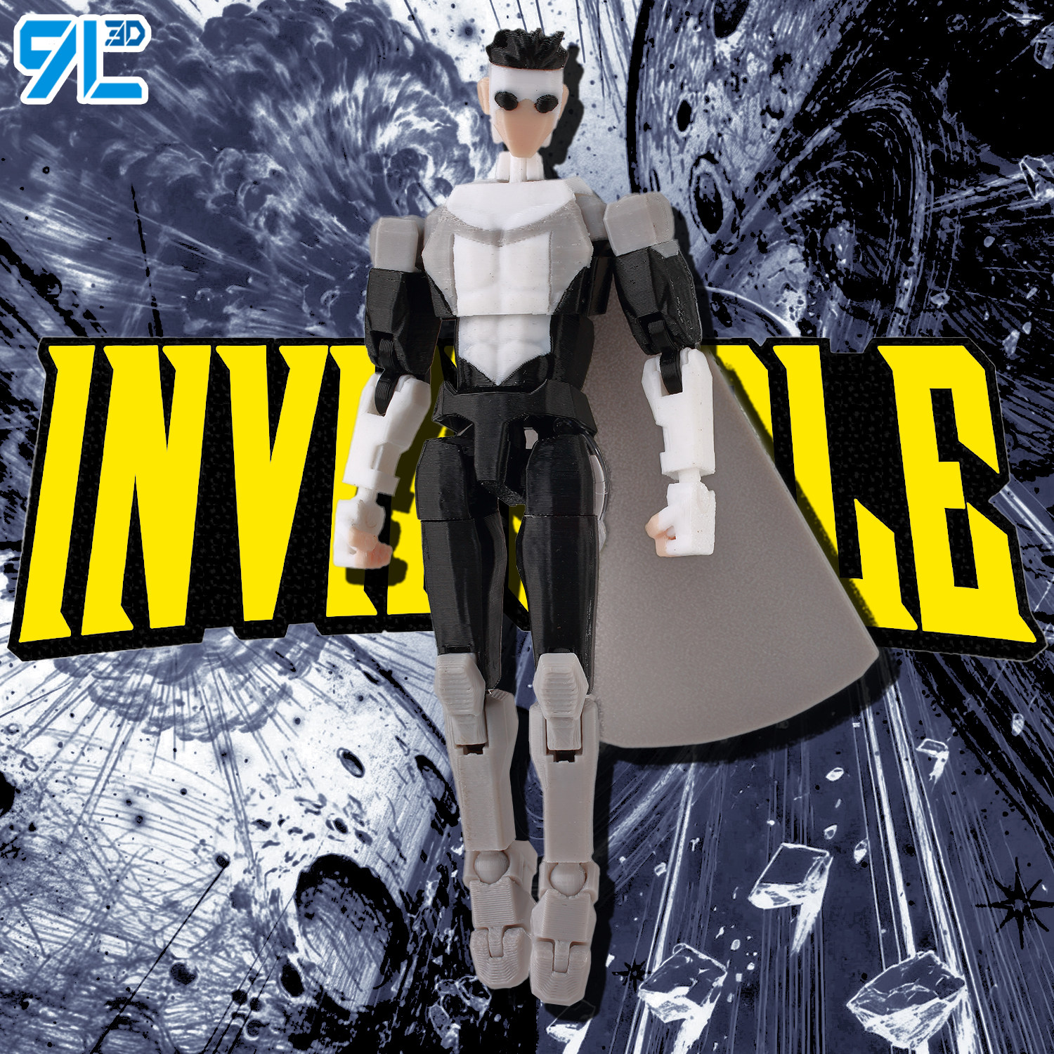 克隆人马克9L3D打印无敌战争少侠手办多关节可动人偶玩具幸运T13