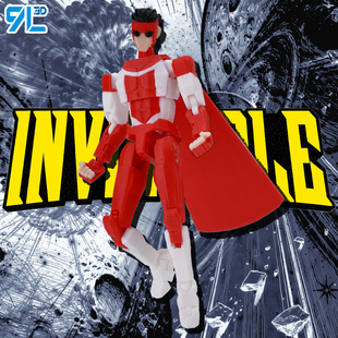 动画版全能马克9L3D打印无敌少侠手办多关节可动人偶玩具幸运T13