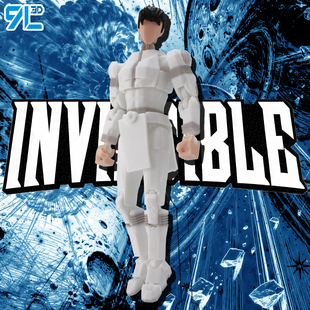 9L3D打印玩具维特鲁姆星马克无敌少侠模型可动人偶动漫成品幸运13