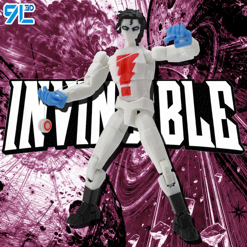 9L3D打印狂人联动无敌少侠手办多关节可动人偶玩具幸运泰坦T13