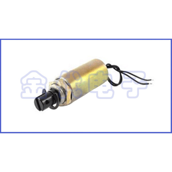 2551L-57.6拉式电磁铁开槽带孔安装插销电子锁电磁阀DC24V 5mm1kg