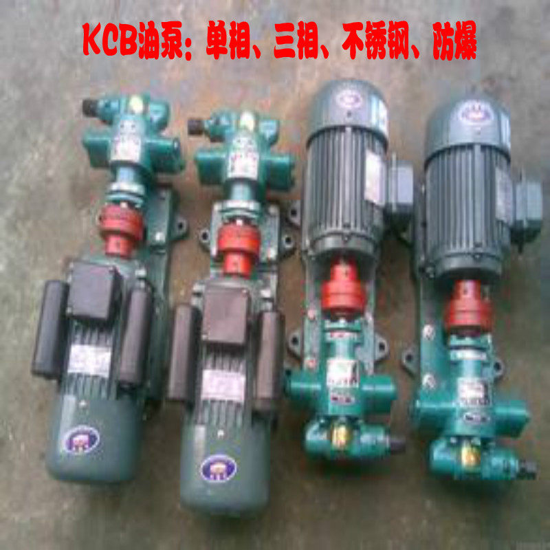 齿轮油泵电机组KCB高压力机油柴油泵220v/380V大流量输油自吸泵