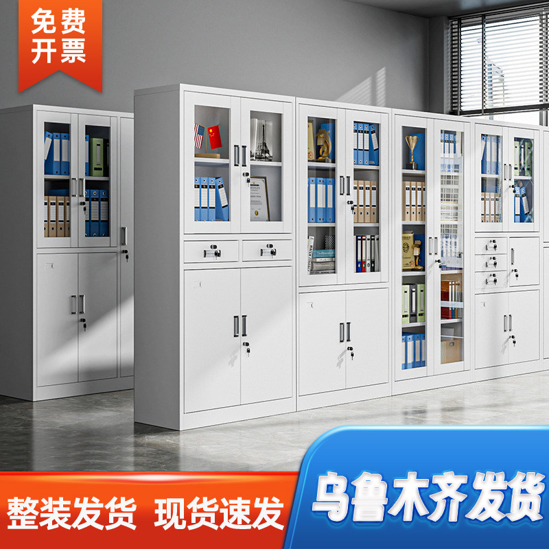 乌鲁木齐钢制文件柜办公室铁皮柜档案柜资料柜财务凭证带锁多门柜