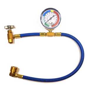 R134aR12汽车空调加氟冷媒单表补充加注软管M14 1/2acme