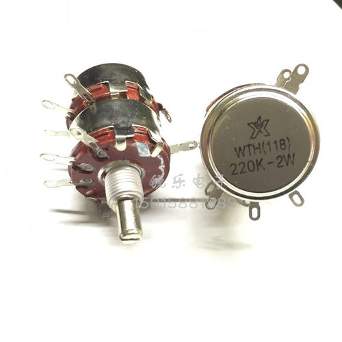 WTH-3L 220K -1A 二层 双联碳膜电位器 WTH(118) 220K -2W