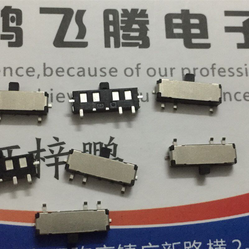 日本ALPS SSSS7C0201拨动开关5脚3档 贴片滑动开关 左右双复位