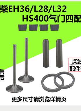 常柴水冷单缸柴油机EH36/L28/L32/HS400气门四配套气门组件