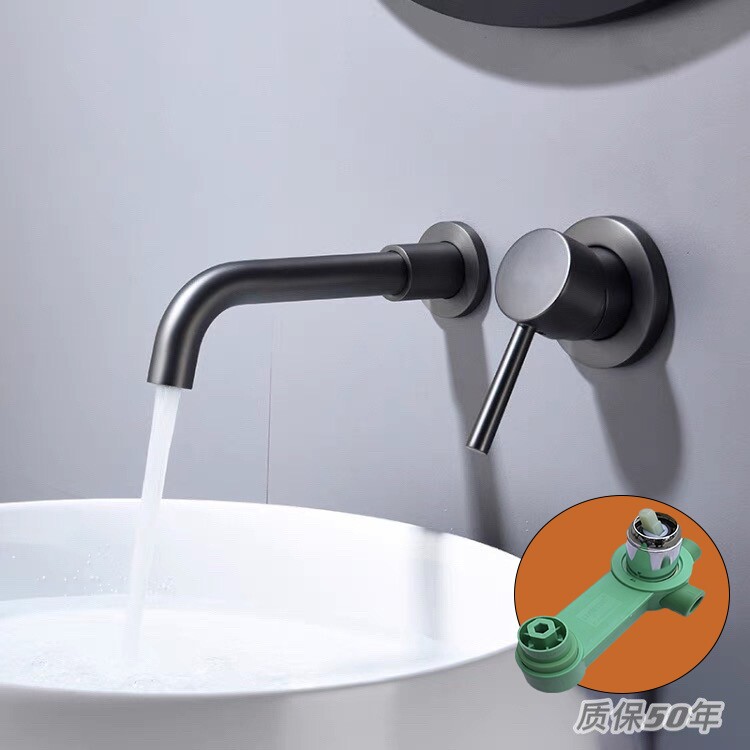 连一ppr一体暗装入墙式嵌入式预埋水龙头卫浴龙头面盆洗脸盆水龙