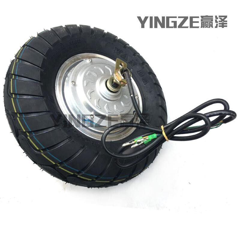 改装电动车36/48V500W无刷电机13寸轮毂电机13X5.00-6寸公路轮胎