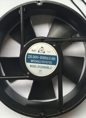 正品众信轴流风机 XF22060HBL 220V 220*220*60滚珠轴承 工业风扇