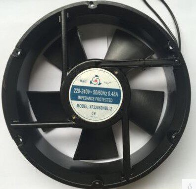 正品众信轴流风机 XF22060HBL 220V 220*220*60滚珠轴承 工业风扇