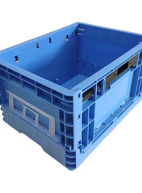 塑胶汽配折叠箱EUO-422可折叠箱物流EU箱400*00*20折叠塑料箱