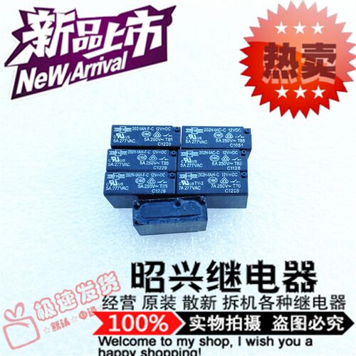 特价促销202N-1AH-F-C 全新 5A/250VAC 松川12VDC继电器现货