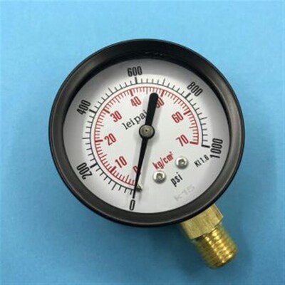 leipai 0~70kg/cm 0~1000psi 63mm 压力表 pressure gauge