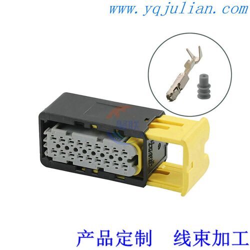 2-1563759-1 新能源汽车线束连接器插头 18P灰色 DJ7183-1.5-21
