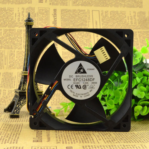 全新原装/DELTA 12032 48V 0.33A 12厘米四线风扇EFC1248DF