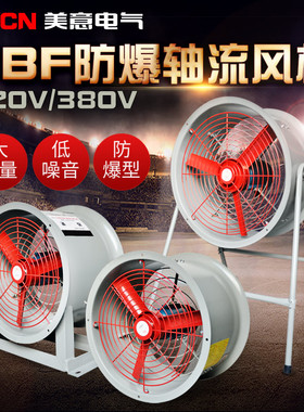 固定式CBF-300/600防爆轴流风机 220V 通风防爆排风扇抽风机 380V
