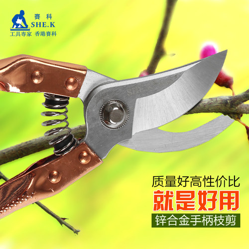赛科园林工具花剪刀修剪树枝果树剪子粗枝剪果修枝剪园艺剪刀