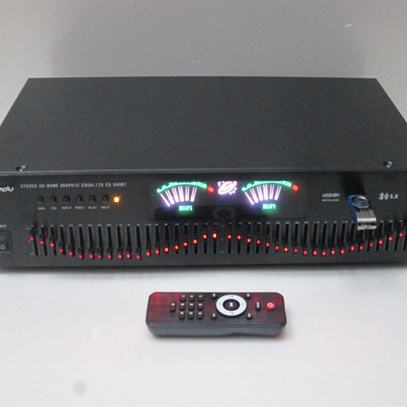 40段5.0无损蓝牙插卡立体声 高中低音hifi发烧家用EQ均衡器调音器