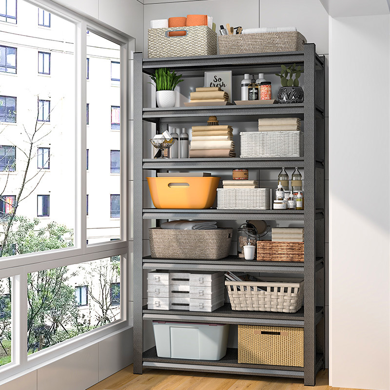 阳台置物架多层落地花架储物柜家用客厅地下室杂物仓库收纳货架子