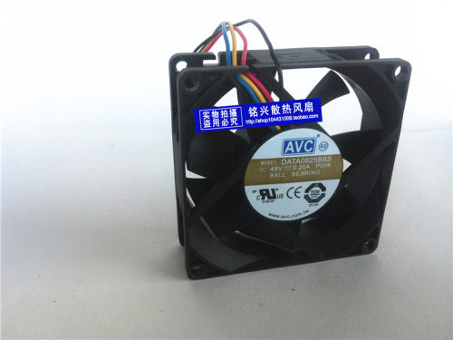 台湾AVC DATA0825B8S 8025 48v 0.2A 8厘米 大风量双滚珠风扇