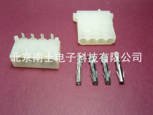 大4P 大四P D型口 弯座+母胶壳+端子 电源插头接插件5.08MM连接器