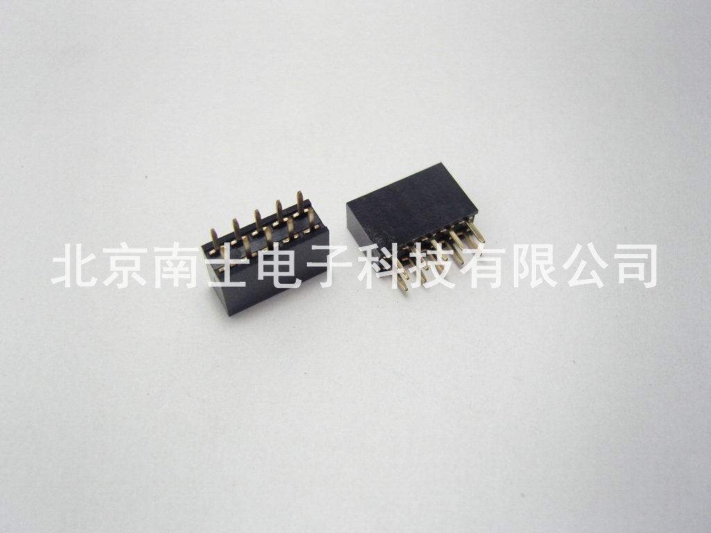 优质 镀金 2*5P 10PIN 双排座 双排母座 排针 插座 间距2.54MM