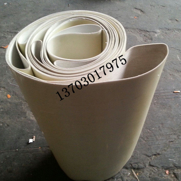 厂家直销:白色耐高温硅胶工业皮带流水线传送带输送带厂家质保