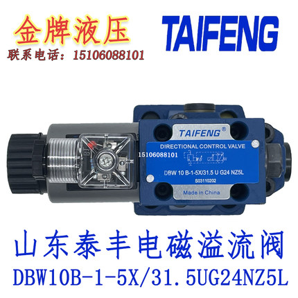 TAIFENG山东泰丰DBW10B-1-5X/31.5UG24NZ5L电磁溢流阀DBW10A/W220