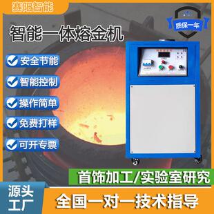 工厂柜式熔金机贵金属熔炼炉金银铜料烤炉感应加热熔炼设备电熔炉