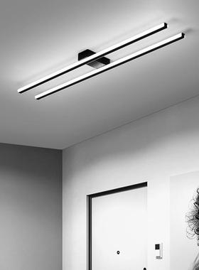 过道灯走廊灯北欧创意长条led吸顶灯简约现代衣帽间楼梯玄关灯具